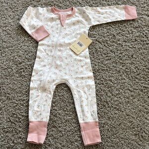 New! Sapling Pink and White Floral Kids One Piece